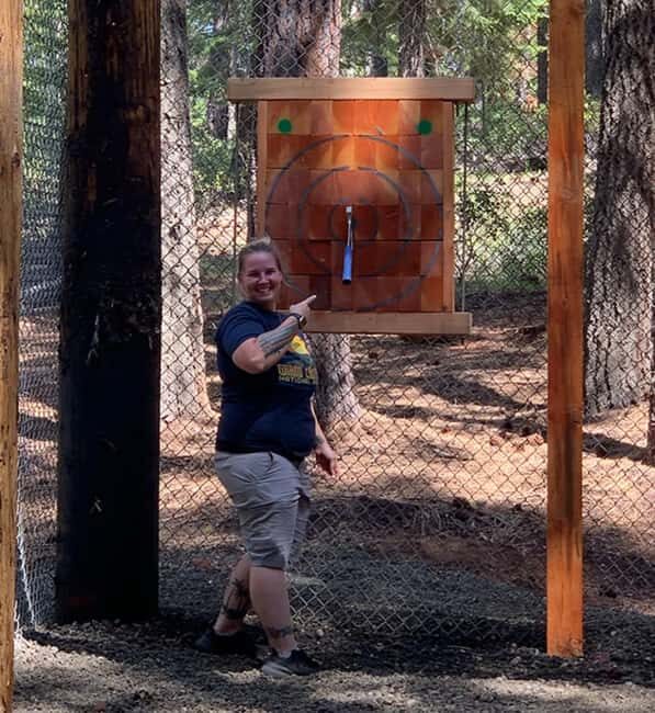 Crater Lake Axe Throwing Experience - The Value of This Experience