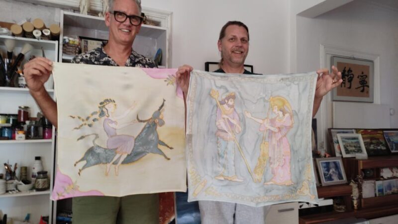 Create your own Greek Silk Scarf Souvenirs - Key Points
