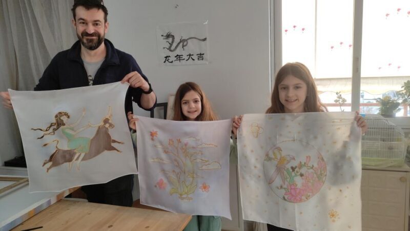 Create your own Greek Silk Scarf Souvenirs - An In-Depth Look at the Silk Scarf Painting Workshop