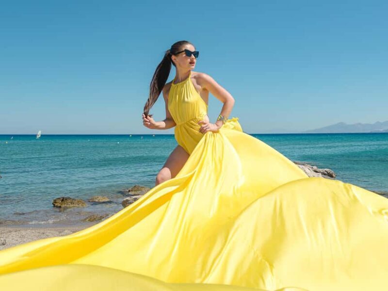 Crete: Private Flying Dress Photoshoot for Women - Key Points