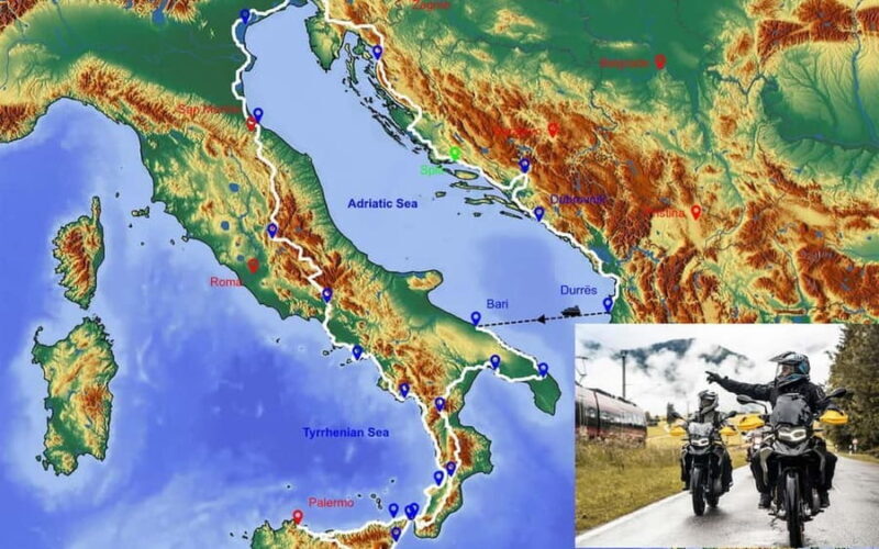 Croatia-Sicily-Amalfi Coast: Motorcycle Tour 05. - 27.10.25 - Key Points