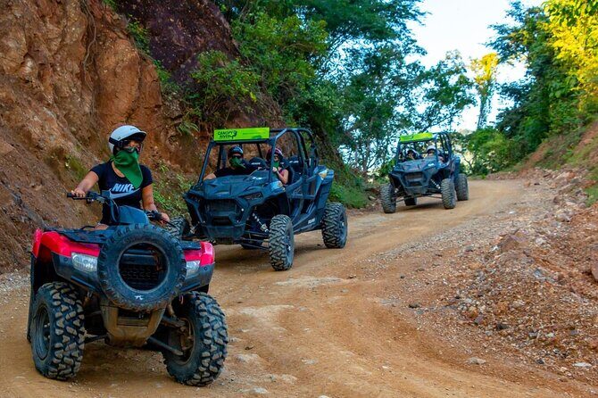 Cross the vehicle bridge with waterfall in RZR ATV - An In-Depth Look at the Tour Experience