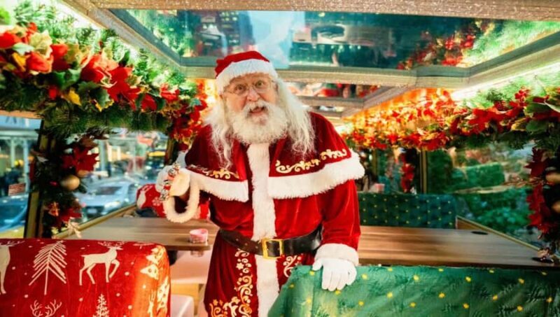 Dallas: North Pole Express Highland Park Bus Tour with Santa - Key Points