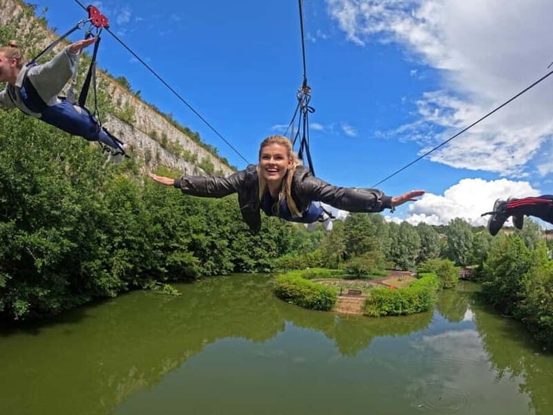 Dartford: Thrill & Chill Package- Ziplining & Lakeside Sauna - Dartford: Thrill & Chill Package—Ziplining & Lakeside Sauna