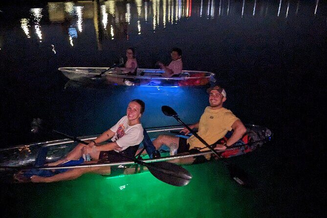 Date Night LED Glow Clear Kayak or Clear Paddleboard & Champagne - Duration and Group Size: How Long and Who’s Around