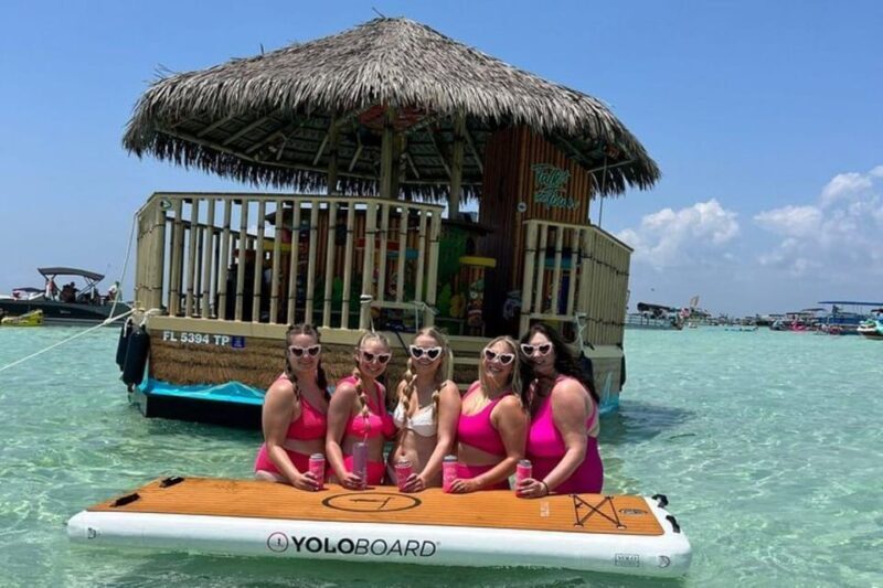 Destin: Crab Island Tiki Sandbar : Tailfins Tikis - Key Points