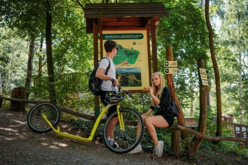 Dín: Bohemian Switzerland Scooter Downhill Tour - Key Points