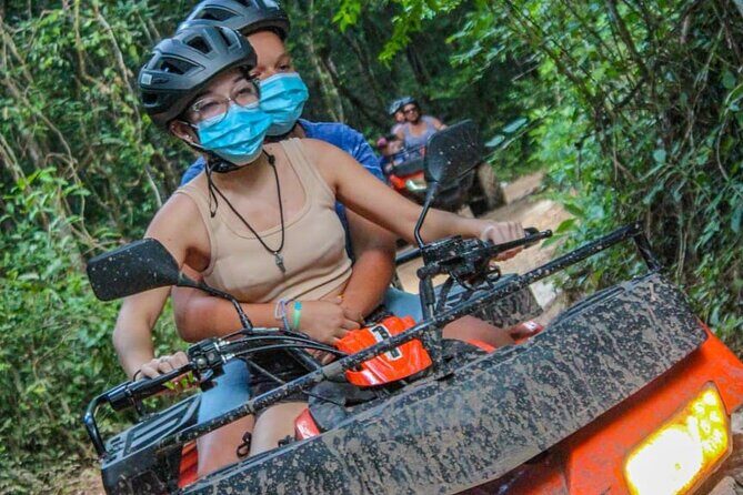 Discover the Adrenaline with Atvs ziplines single and a real Mayan cenote - Transportation and Group Size