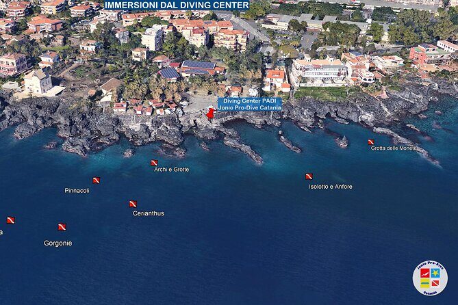 Diving guided by the Diving Center (with full equipment) - Key Points