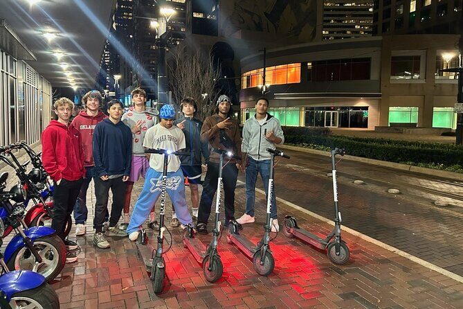 Downtown Houston Sightseeing Self Guided Tour S2 Pro E Scooter - Key Points