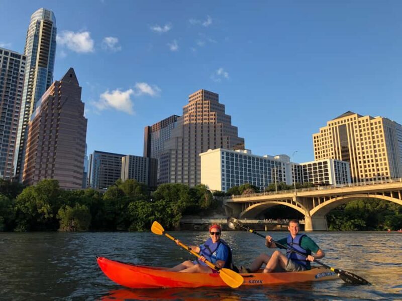 Downtown Sunset Tandem Kayak with 1.5M Bats - Photos and Memories