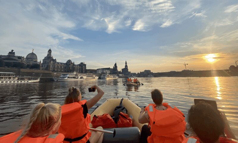 Dresden: Bootstour im Schlauchboot durch die Altstadt - Key Points