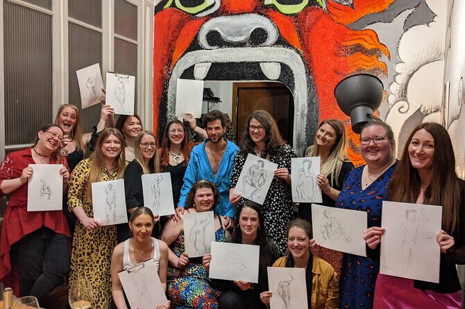 Drink & Draw in 17th century palace with Gorgeous Nude Male Model - Who Will Love This Experience?