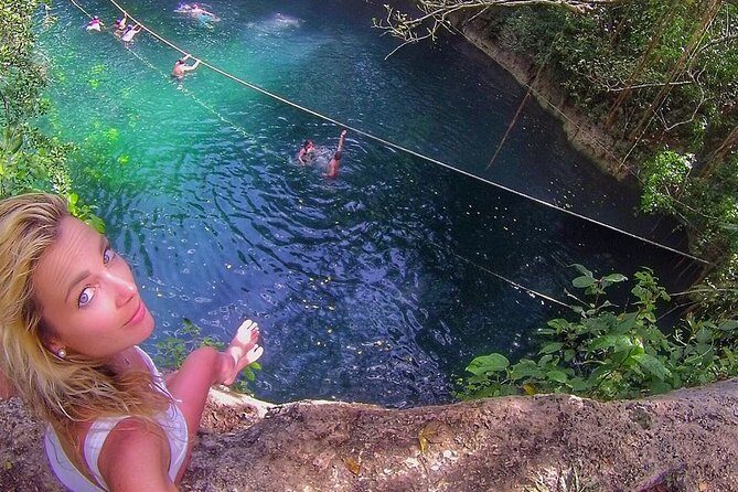 Drive An Atv, Live The Experience Of Ziplining And Swim On A Real Cenote - Transportation and Group Size