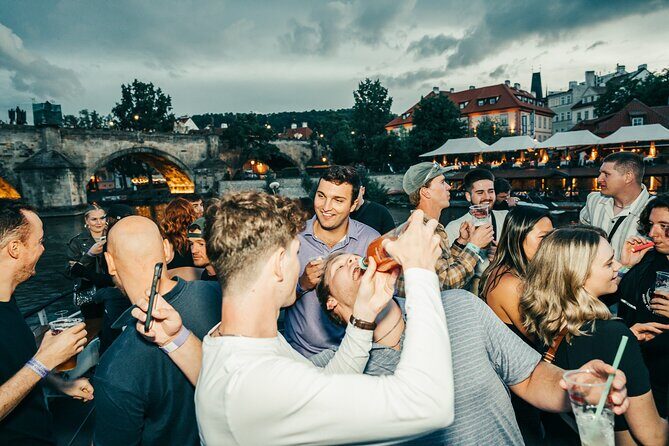 Drunken Monkey Prague Boat Party w/ 2hr Open Bar to Duplex Club - Key Points