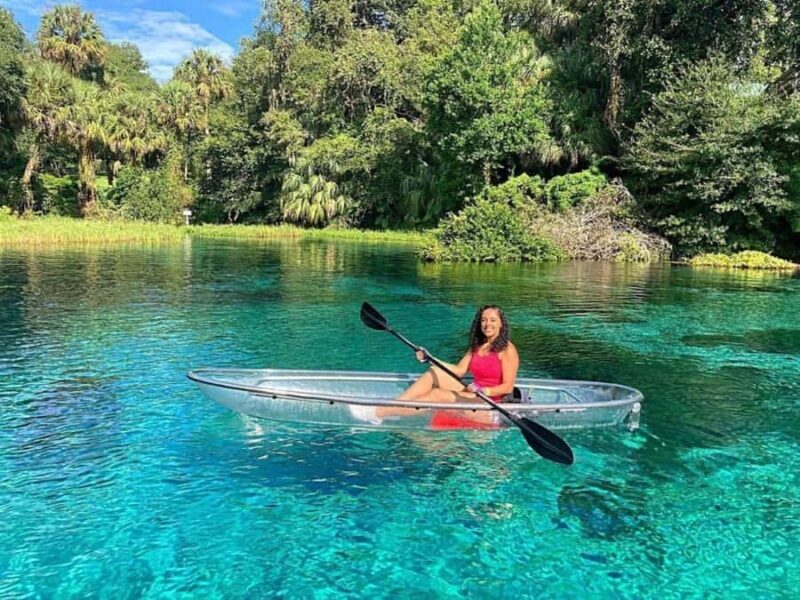 Dunnellon: Rainbow Springs Clear Kayak Guided Tour - Experiencing Rainbow Springs in a Clear Kayak