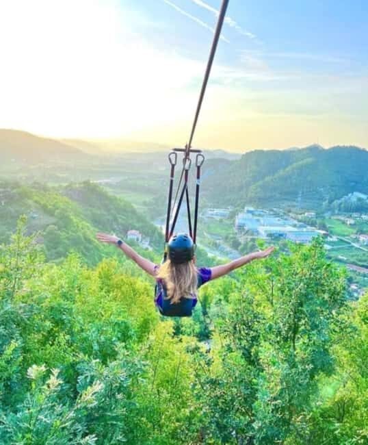 Durres/Golem: Zipline Albania Adventure and Petrela Castle - The Experience of the Zipline