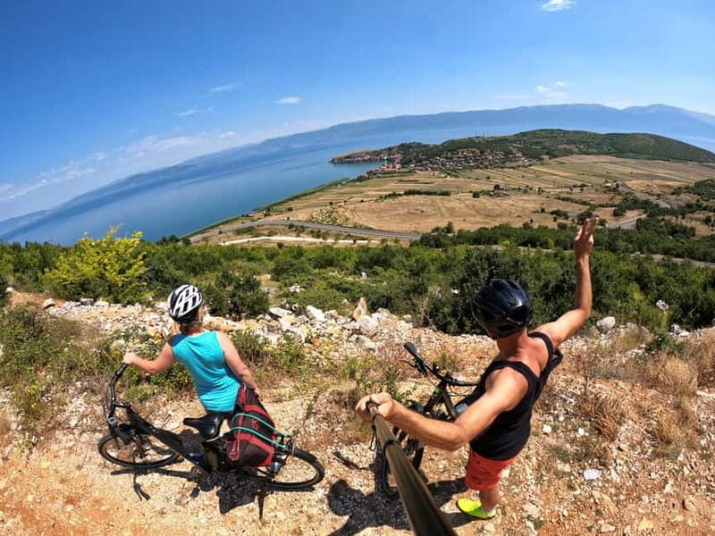 E-biking across the border, from Ohrid to Albania. - E-biking Across the Border from Ohrid to Albania: An Authentic Lake Adventure