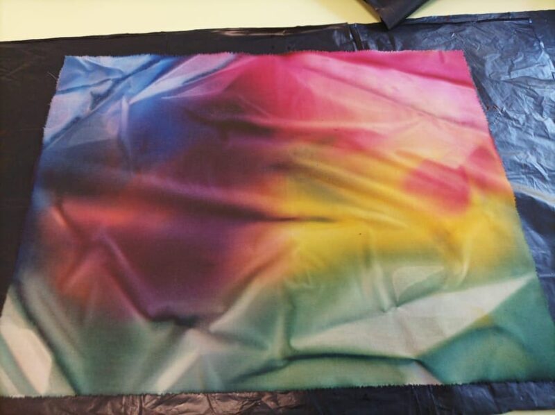 Easy Fabric Dyeing at clothing designer's cozy home - The Value of Sun Dyeing