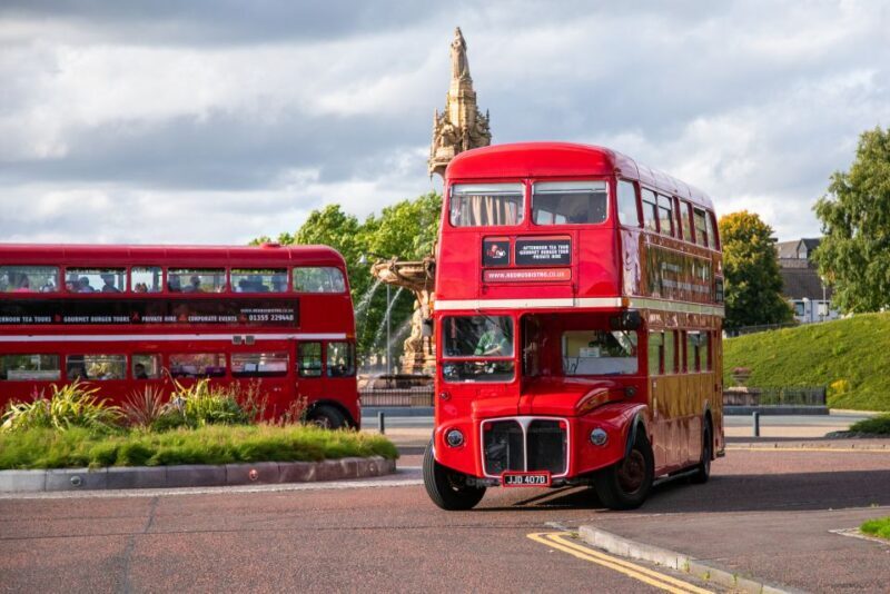 Edinburgh: Vintage Bus Tour with Afternoon Tea or Gin - Key Points