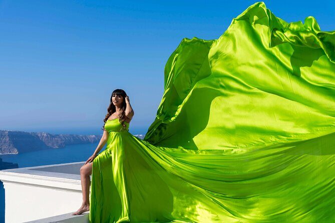 Set out on a Flying Dress Photoshoot in Santorini - Booking and Preparation