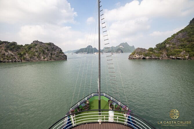 Enjoy a romantic sunset on Halong Bay with a Luxury Private Yacht - The Sum Up