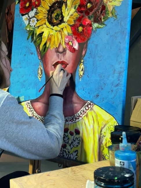 Entrance to the Roots Gallery + 1 glass of wine with snacks + 1 fine art print - Exploring the Roots Art Gallery Experience