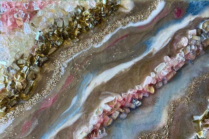 Epoxy Resin Geode Painting Art Class - The Itinerary: A Culturally Relaxing Day