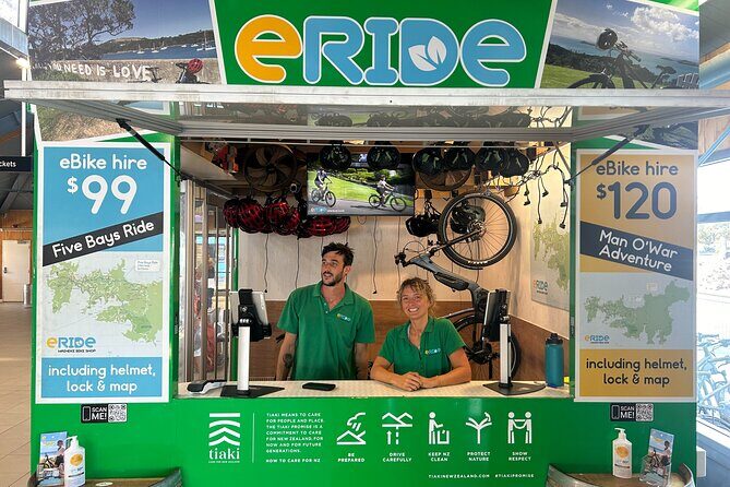 eRide Waiheke 5 bays ride - Key Points