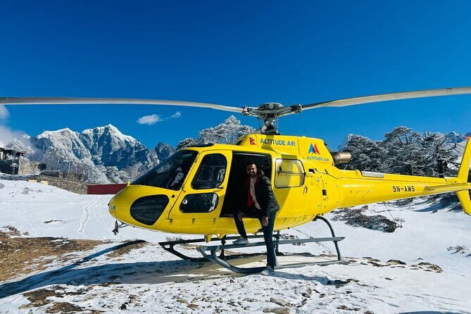 Everest Base Camp helicopter tour with landing - Key Points