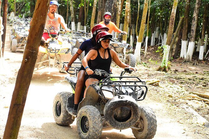 Experience ATV (shared) Ziplines & Cenote with Lunch from Cancún - A Day of Adventure and Nature Near Cancun