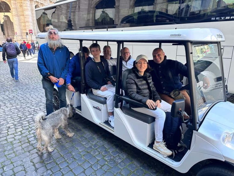 Experience Rome Private & Group Tour in Golf Cart 1.5 hour - Included & Not Included