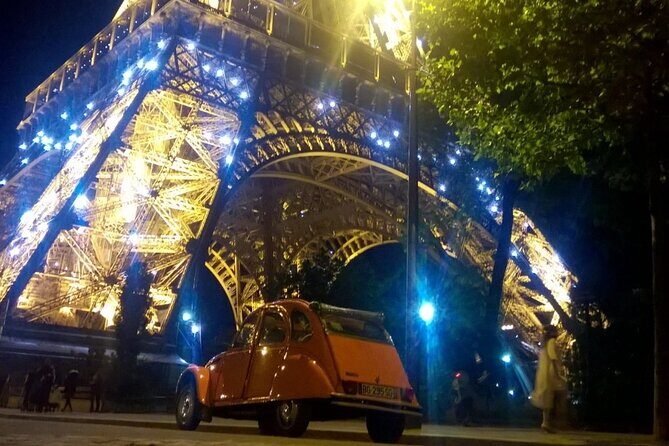 Experience the Magic of Paris By Night: A 2-Hour Iconic 2CV Tour - Art at the Louvre and the Royal Gardens