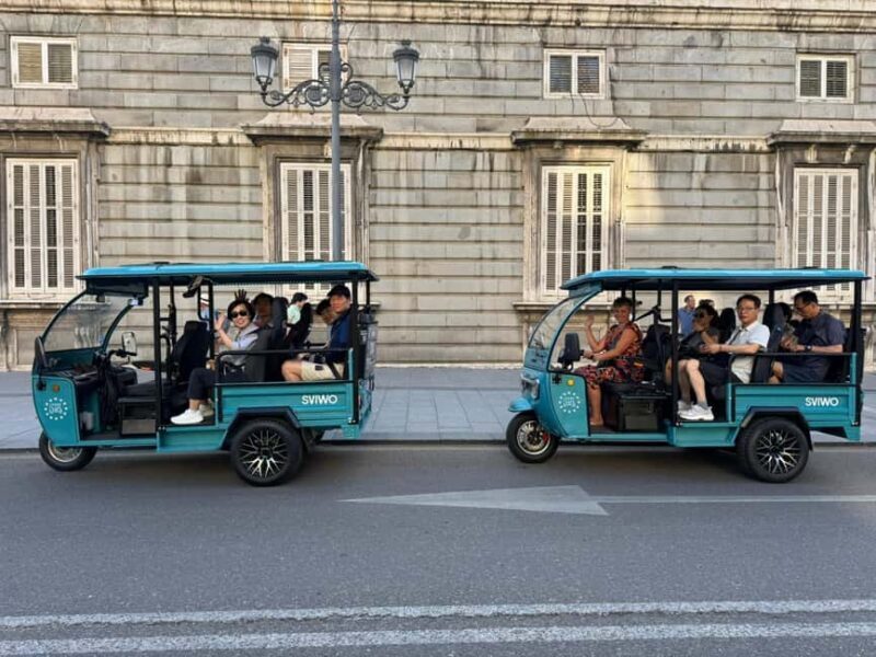 Explore Barcelona comfortably with our electric TukTuks. - Key Points