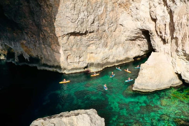 Explore Maltas Blue Grotto by SUP - Key Points