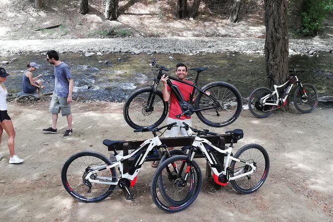 Explore Paphos forest with e-mountain bikes - The Guide and Bikes