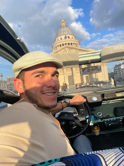 Explore Paris in a vintage 2CV, day or night, with a Champagne option - Key Points