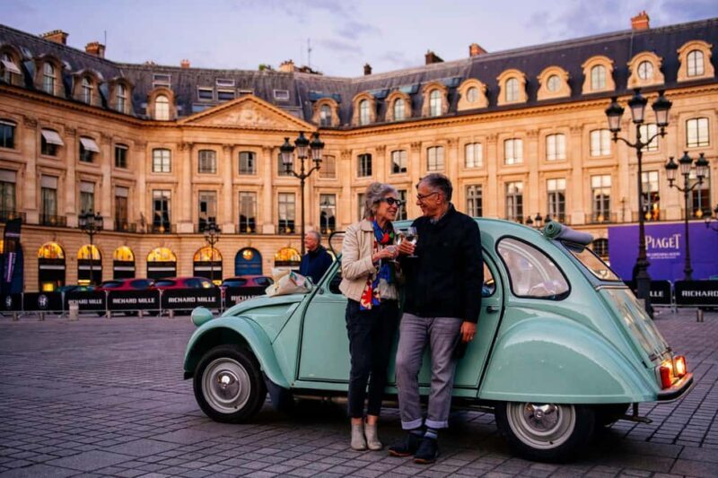 Explore Paris in a vintage 2CV, day or night, with a Champagne option - The Experience in Detail