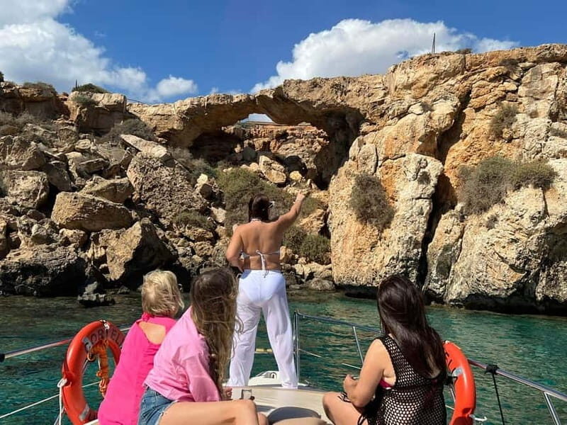 Explore the coastline blue lagoon and sea caves on Protaras. - The Sum Up