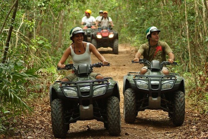 Explore the Mayan Jungle with ATV's. Ziplines & cenote included! - Key Points