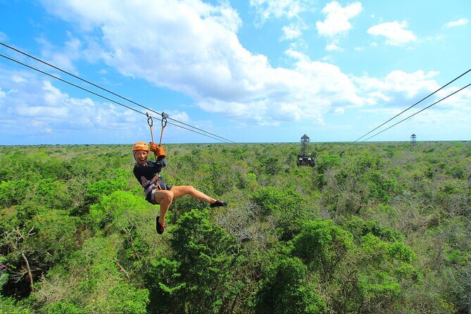 Extreme Day. Rappel, Ziplines & Snorkel with from Riviera Maya - Key Points