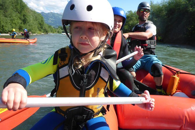 Family rafting Iller - white water rafting level 1 - Key Points
