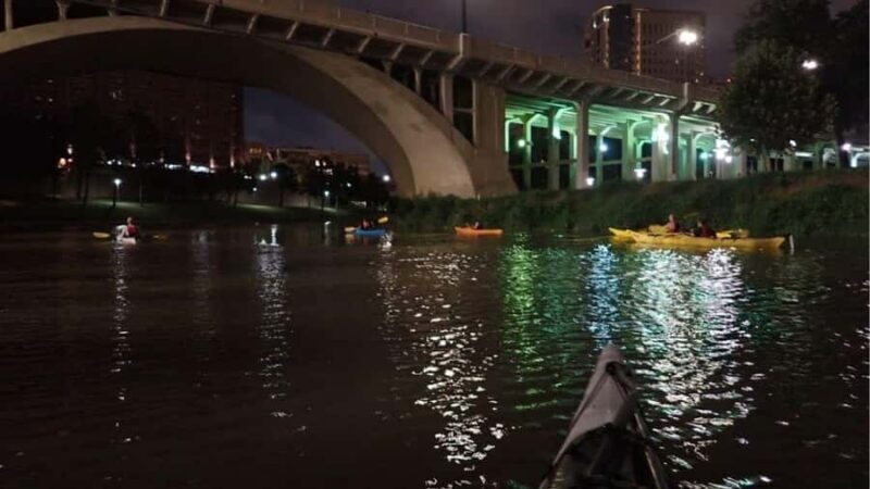 Fear of the Dark | Downtown Houston Night Kayak Guided Tour - An In-Depth Look at Houston’s Night Kayak Tour