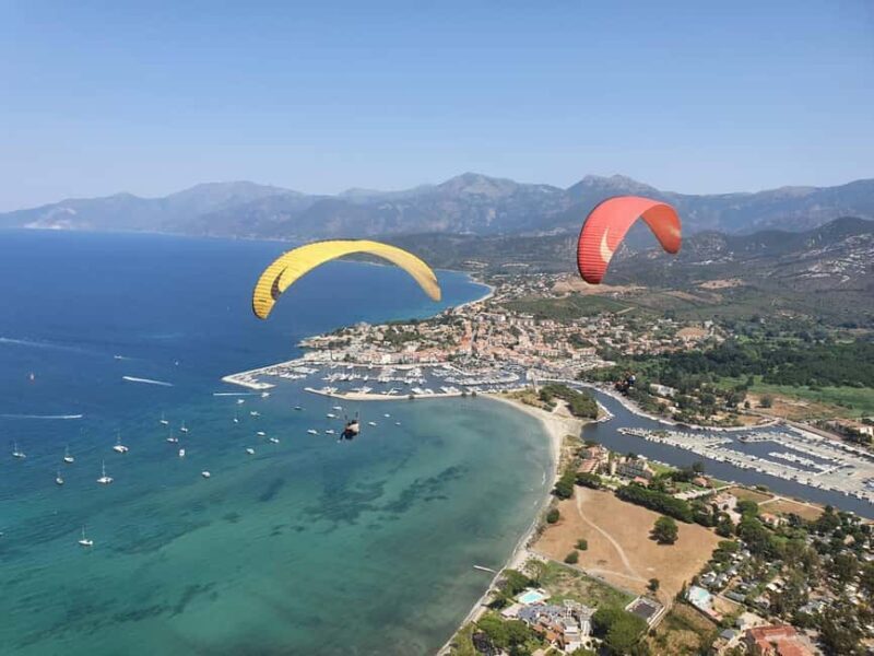 First flight / Tandem paragliding flight in Saint Florent - A Detailed Look at the Saint Florent Tandem Paragliding Experience