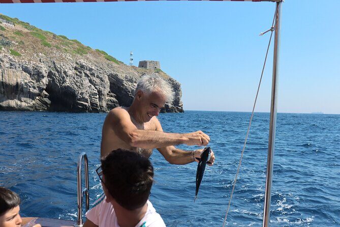 Fishing tour in Capri with lunch on board (semi-private) - Key Points