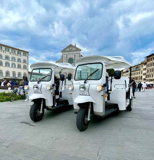 Florence: Eco Golf Car & Tuk Tuk City Tour (save the planet) - Key Points