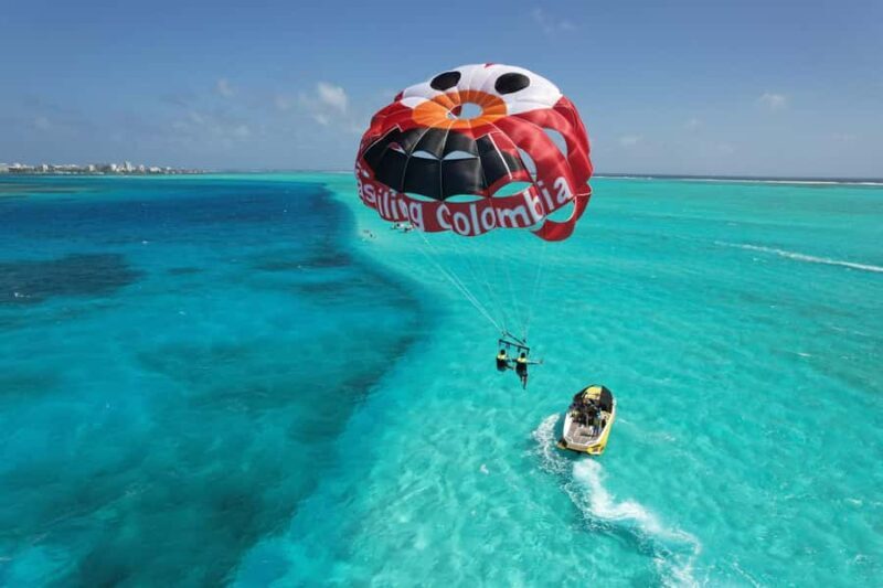 Fly over the 7-Colored Sea Parasail San Andres + Go PRO Camera Included - Why This Tour Works Well