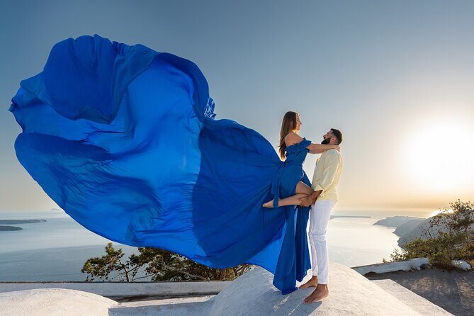 Flying Dress © Photoshoot in Santorini: Happy Birthday Package - The Booking Process and Dress Selection