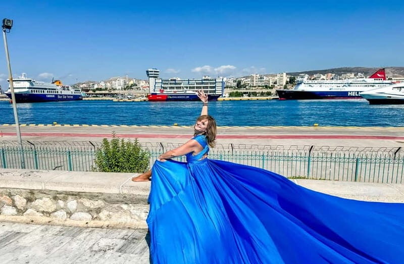 Flying Dress Photoshoot - Piraeus Cruise Port - Key Points