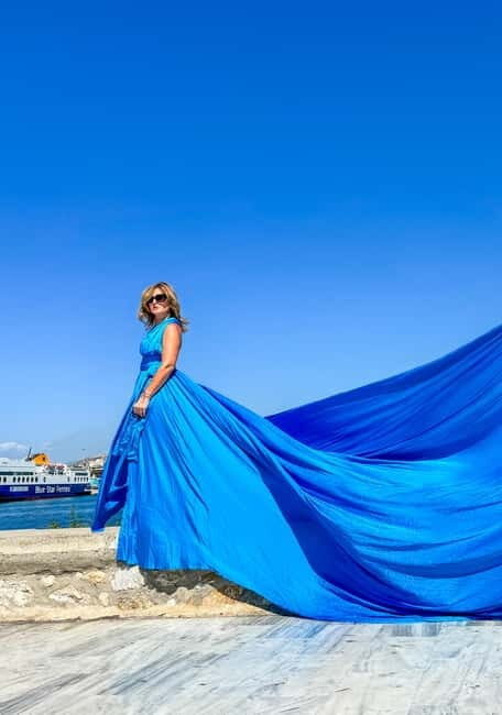 Flying Dress Photoshoot - Piraeus Cruise Port - FAQ
